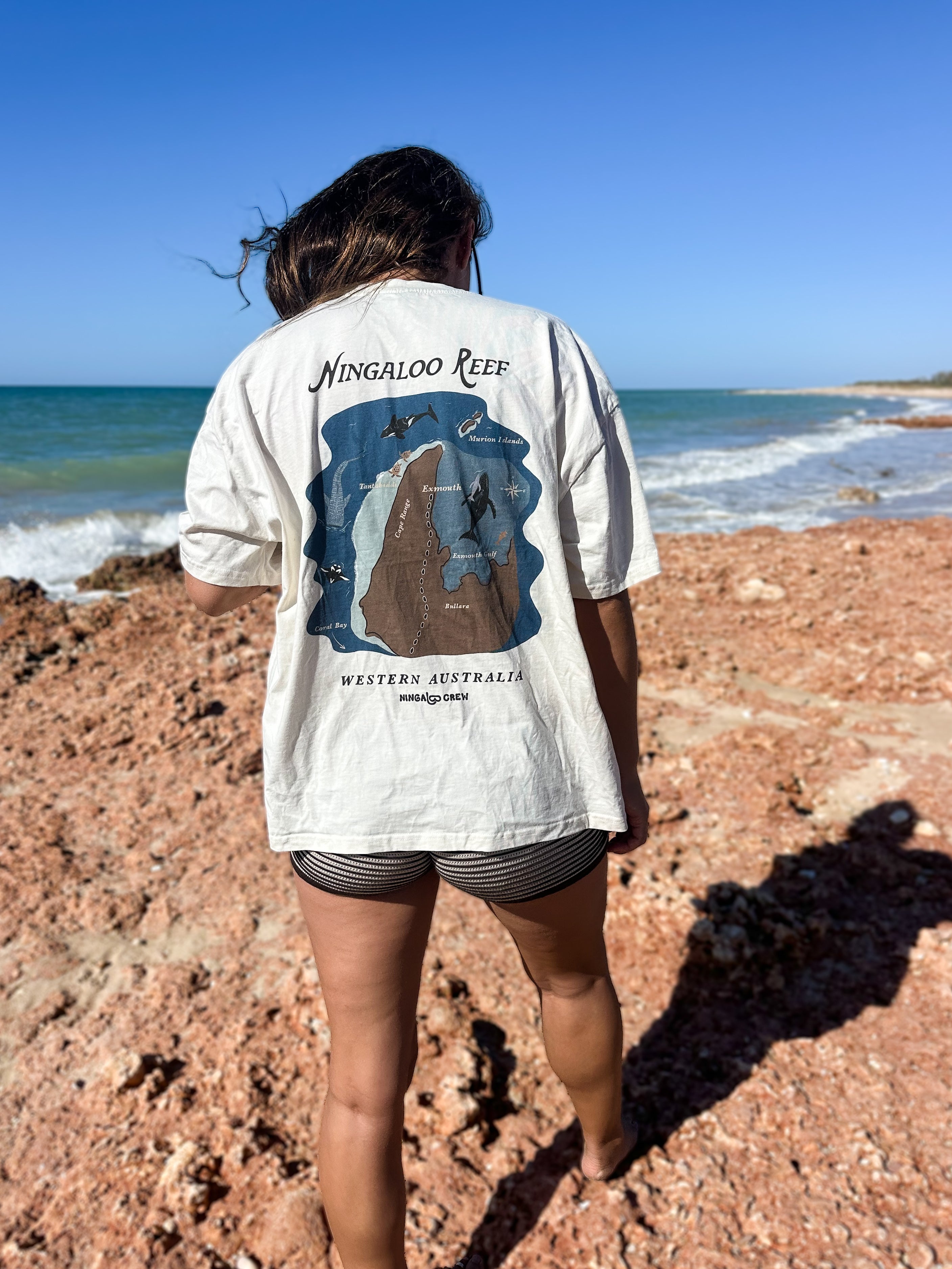 NC Ningaloo Reef Tee ~ Cream