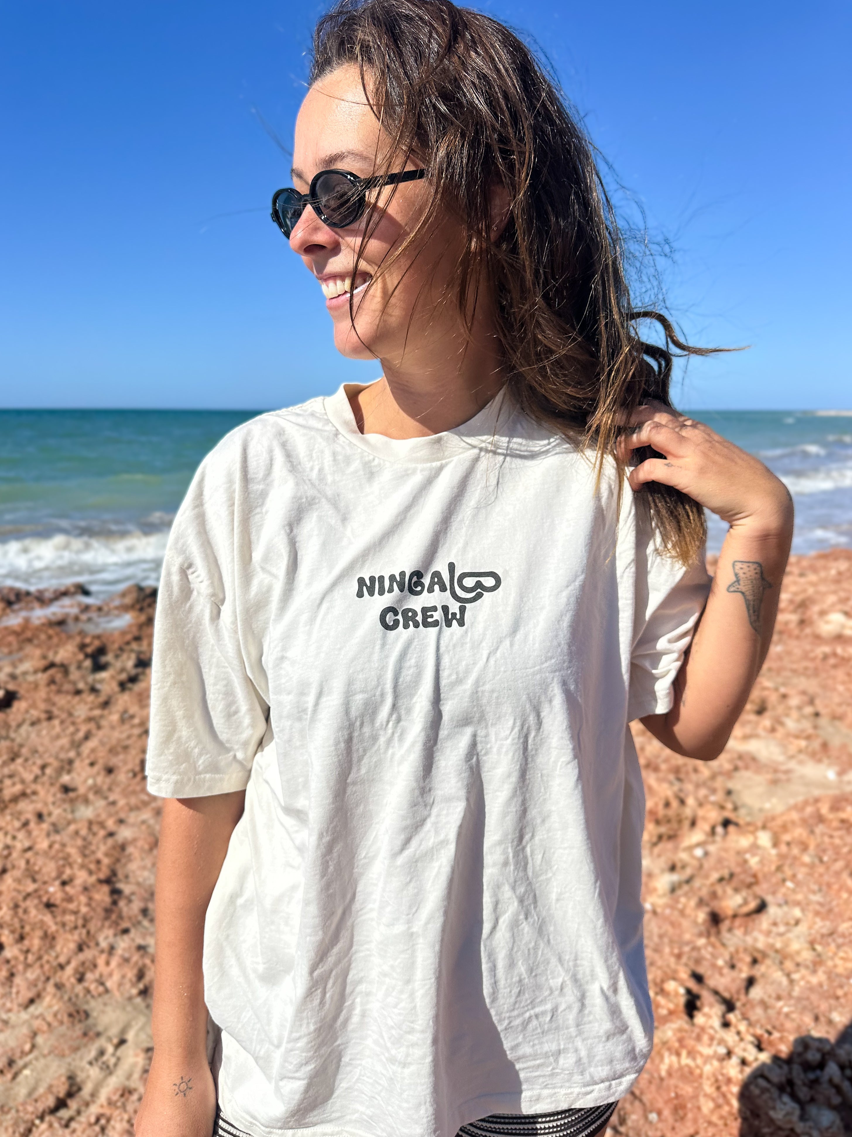 NC Ningaloo Reef Tee ~ Cream