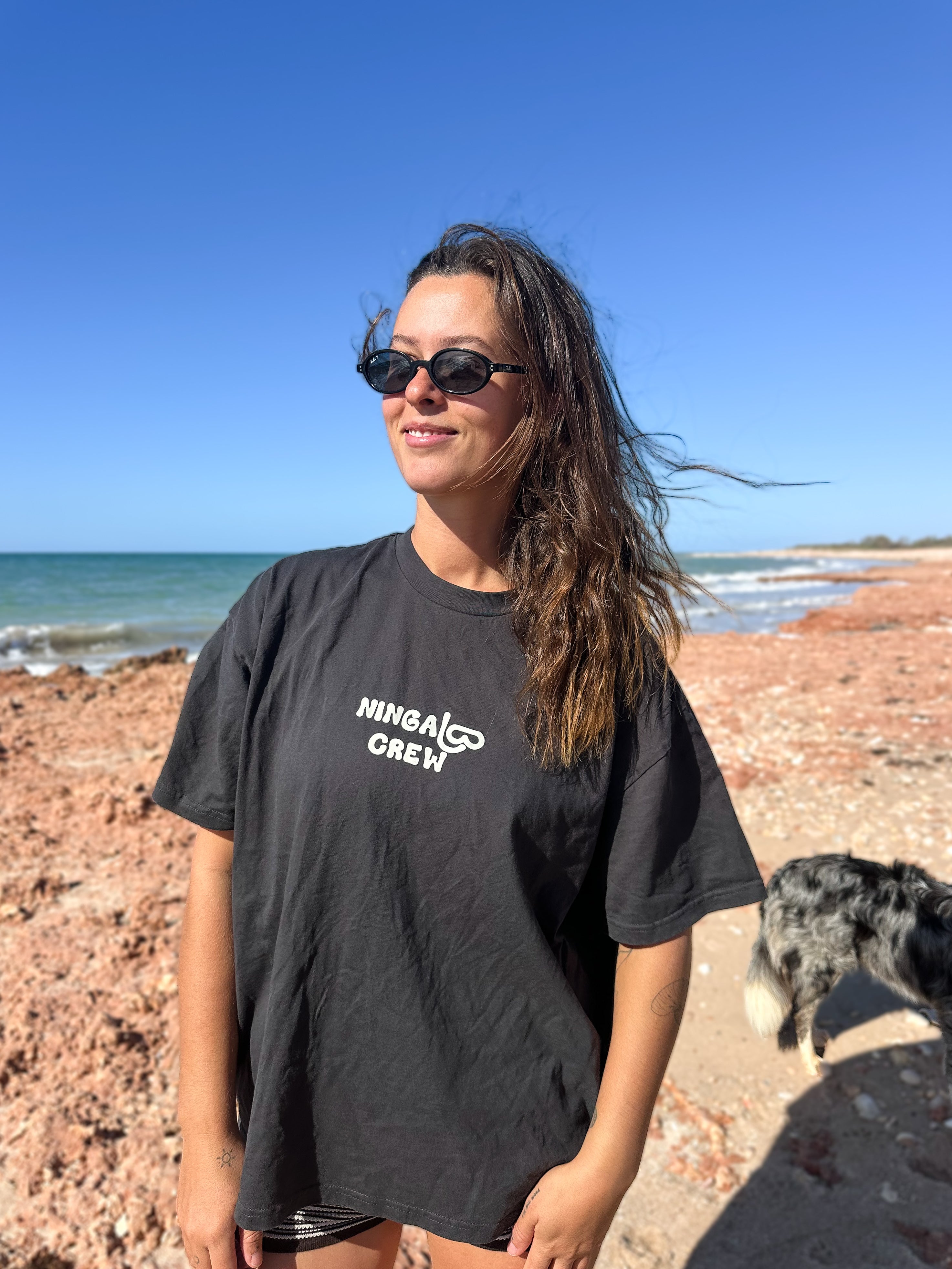 NC Ningaloo Reef Tee ~ Coal