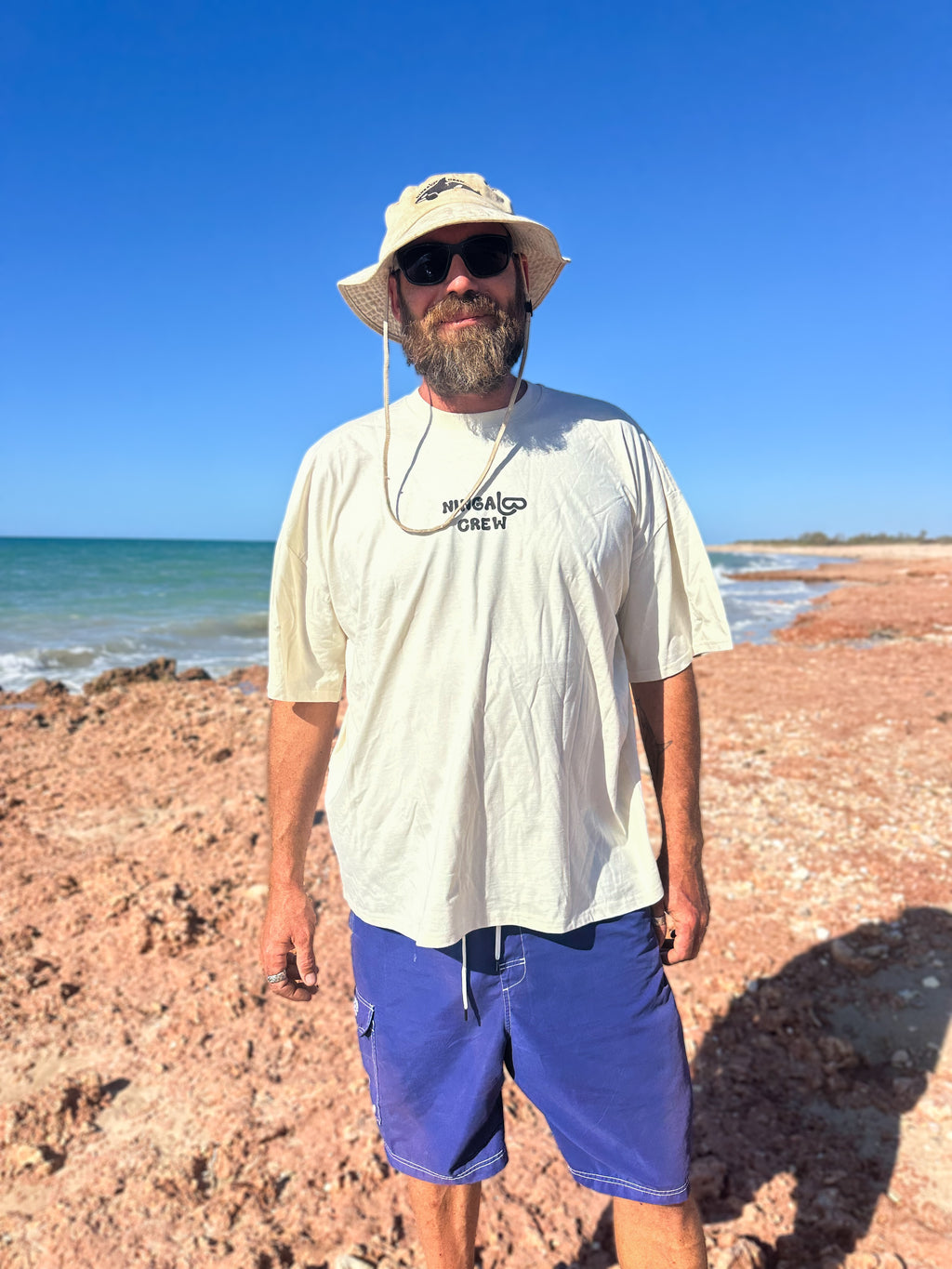 NC Ningaloo Reef Tee ~ Cream