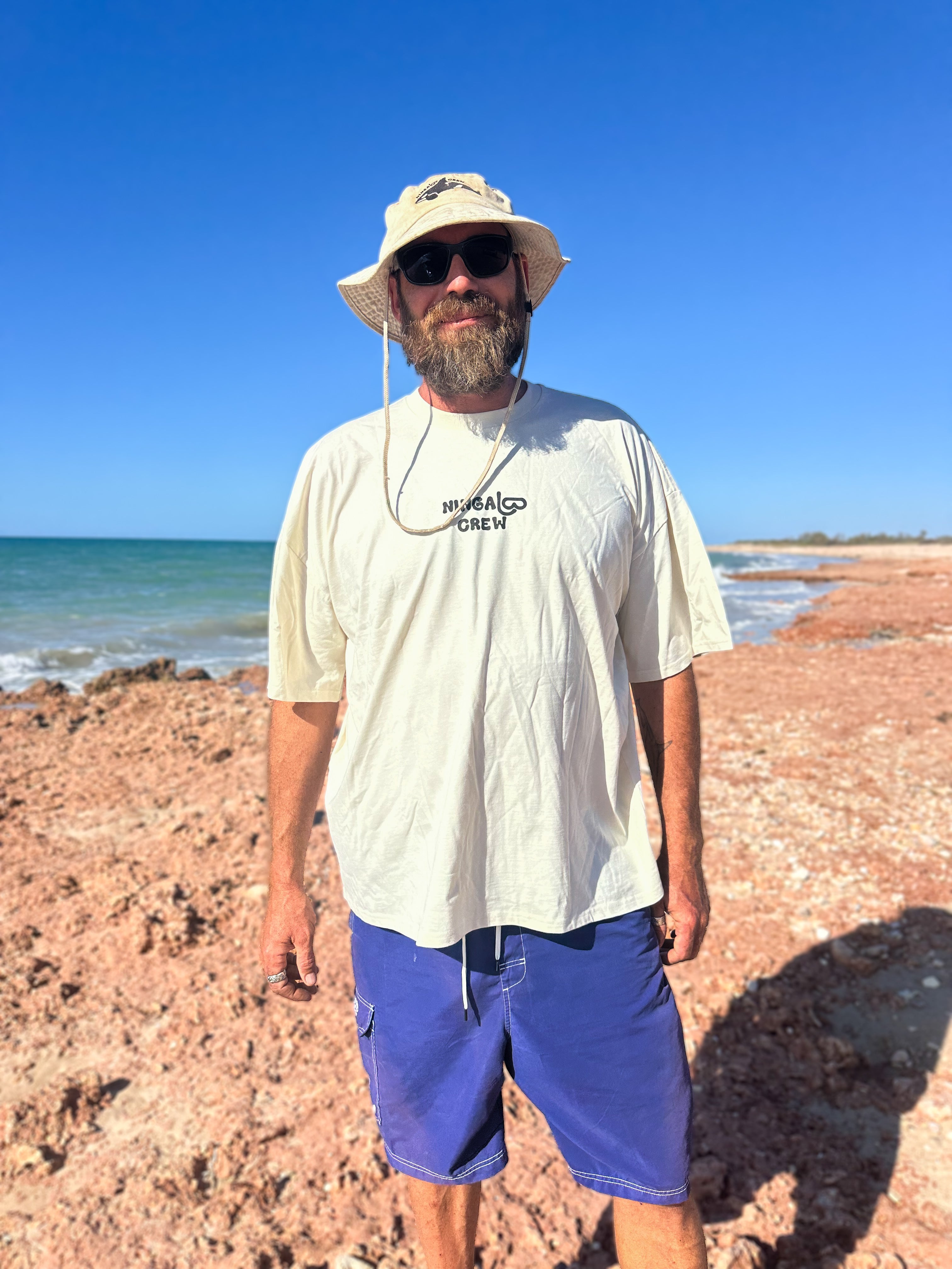 NC Ningaloo Reef Tee ~ Cream