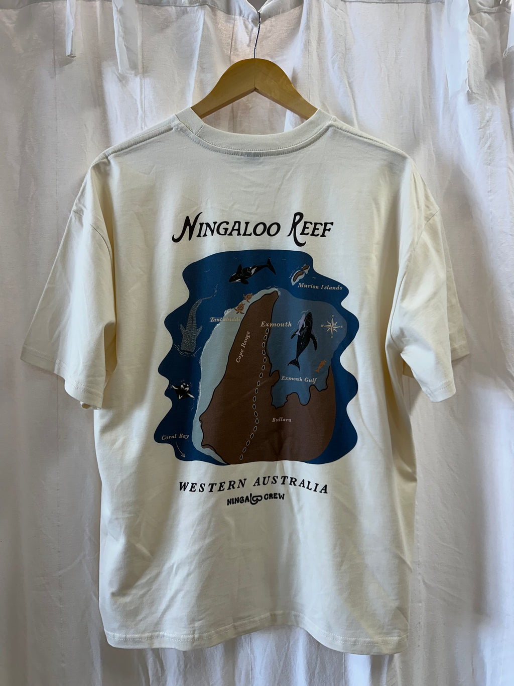 NC Ningaloo Reef Tee ~ Cream