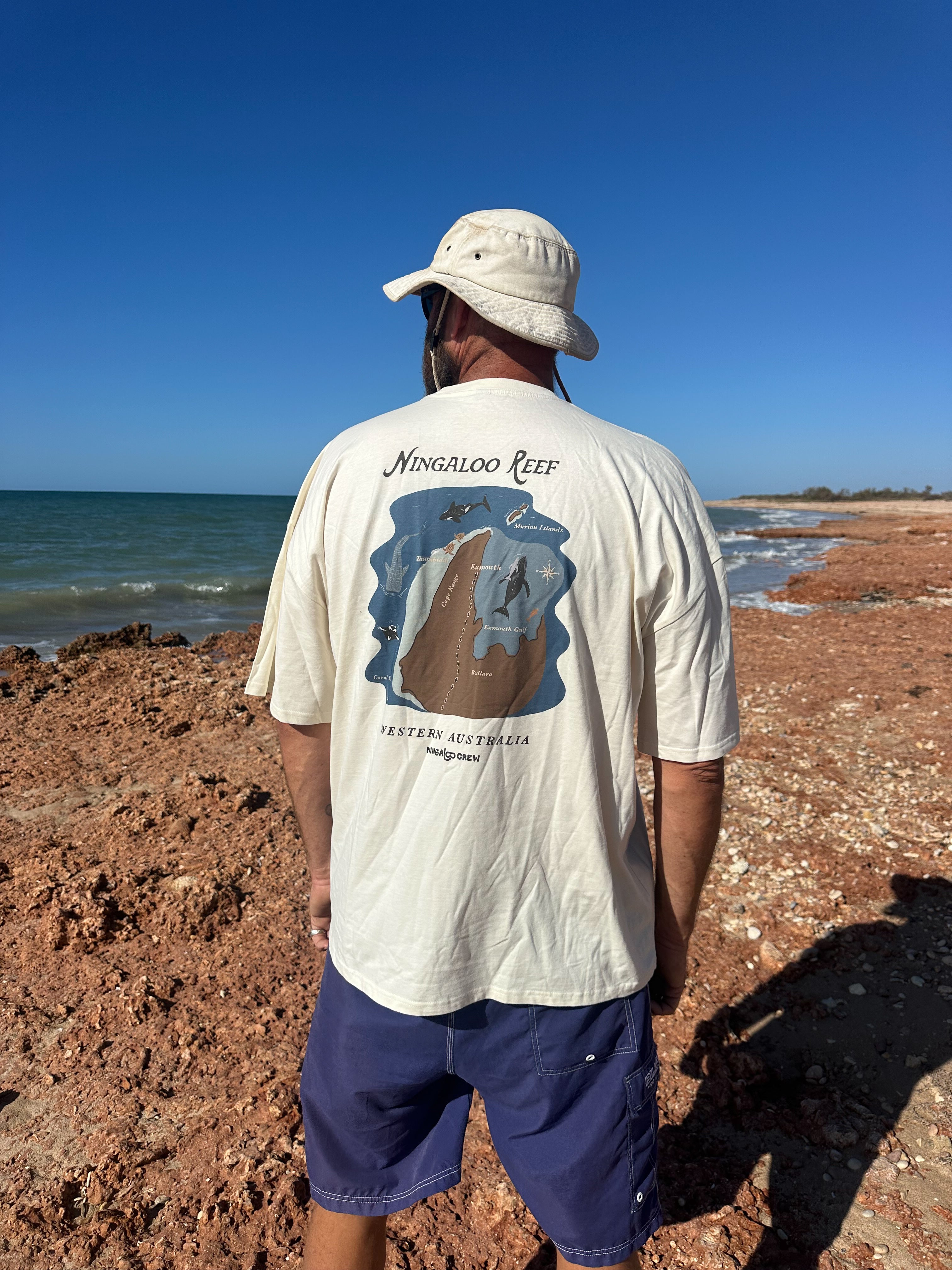NC Ningaloo Reef Tee ~ Cream